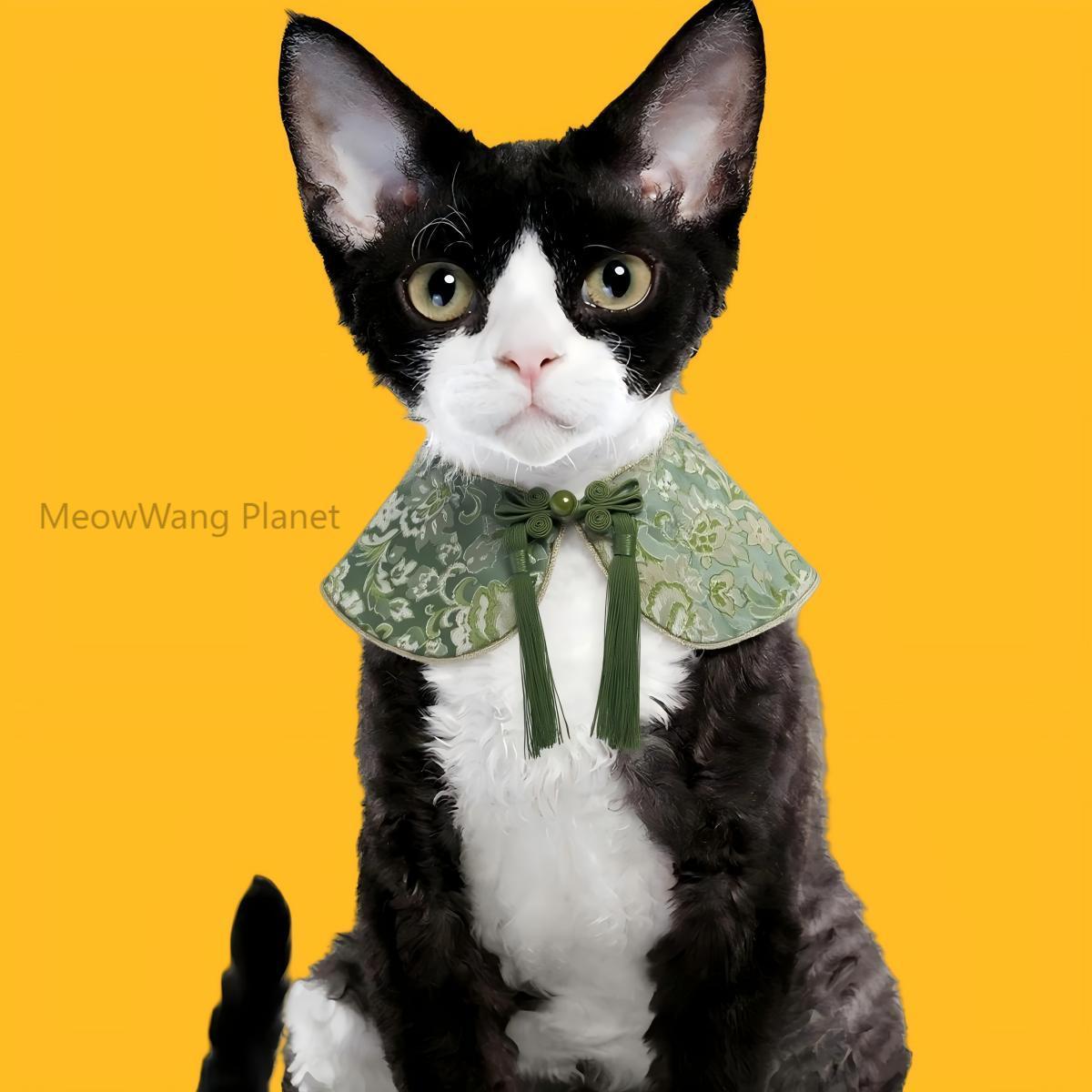 Dog Cat Collar Dog Cat Bandana Handcrafted Luxury Pet Shoulder Cape Artisan Cloud Collar For Cats Small Dogs Designer Neck Wrap Bib Scarf The Cloud Collar Handcrafted Designer Cape For Cats Small Dogs